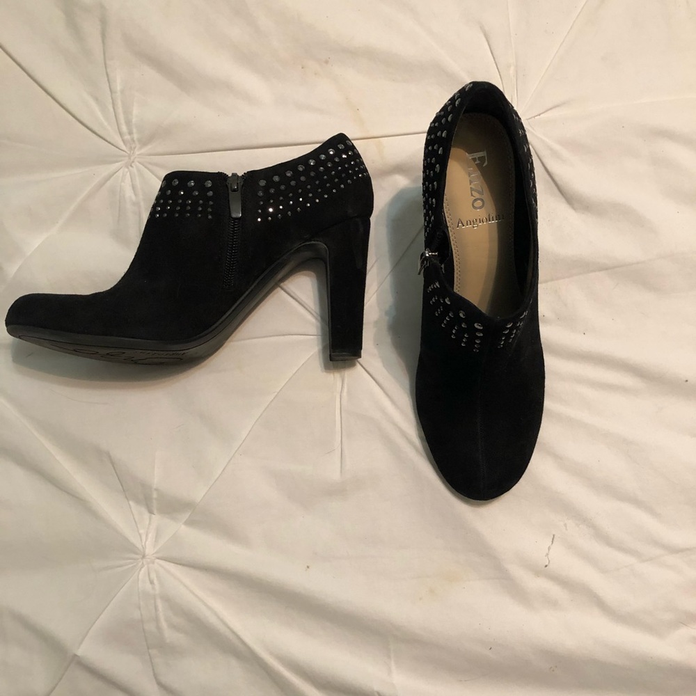 Ladies bootie, tall, dark grey
